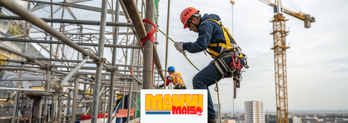 Equipamento de proteção individual para trabalho em altura: conheça os principais EPIs e garanta segurança conforme a NR 35.